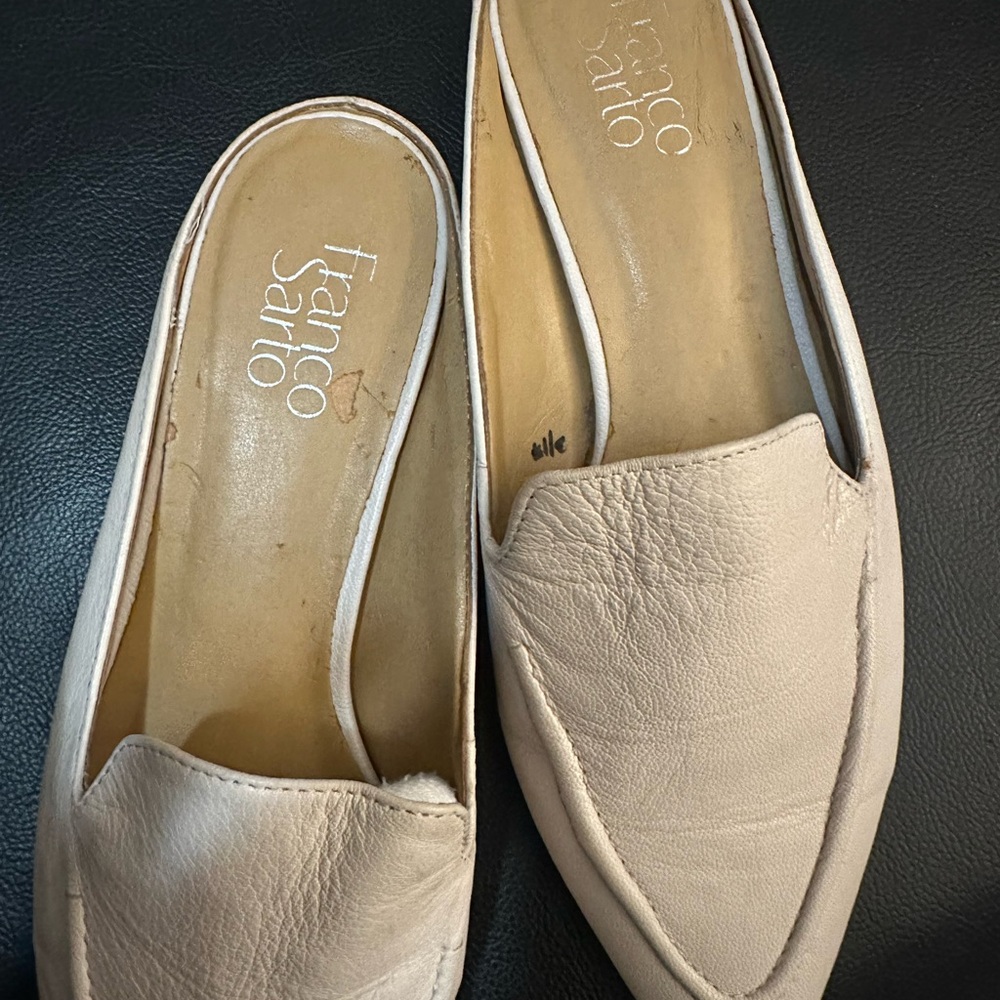 Franco Sarto Women's Cream Mules - Picture 5 of 6